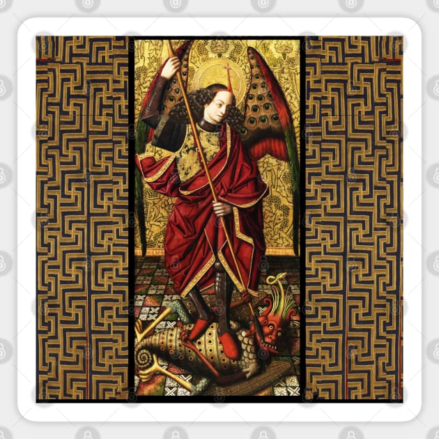 St.Michael Archangel Defeating The Devil Sticker by BulganLumini